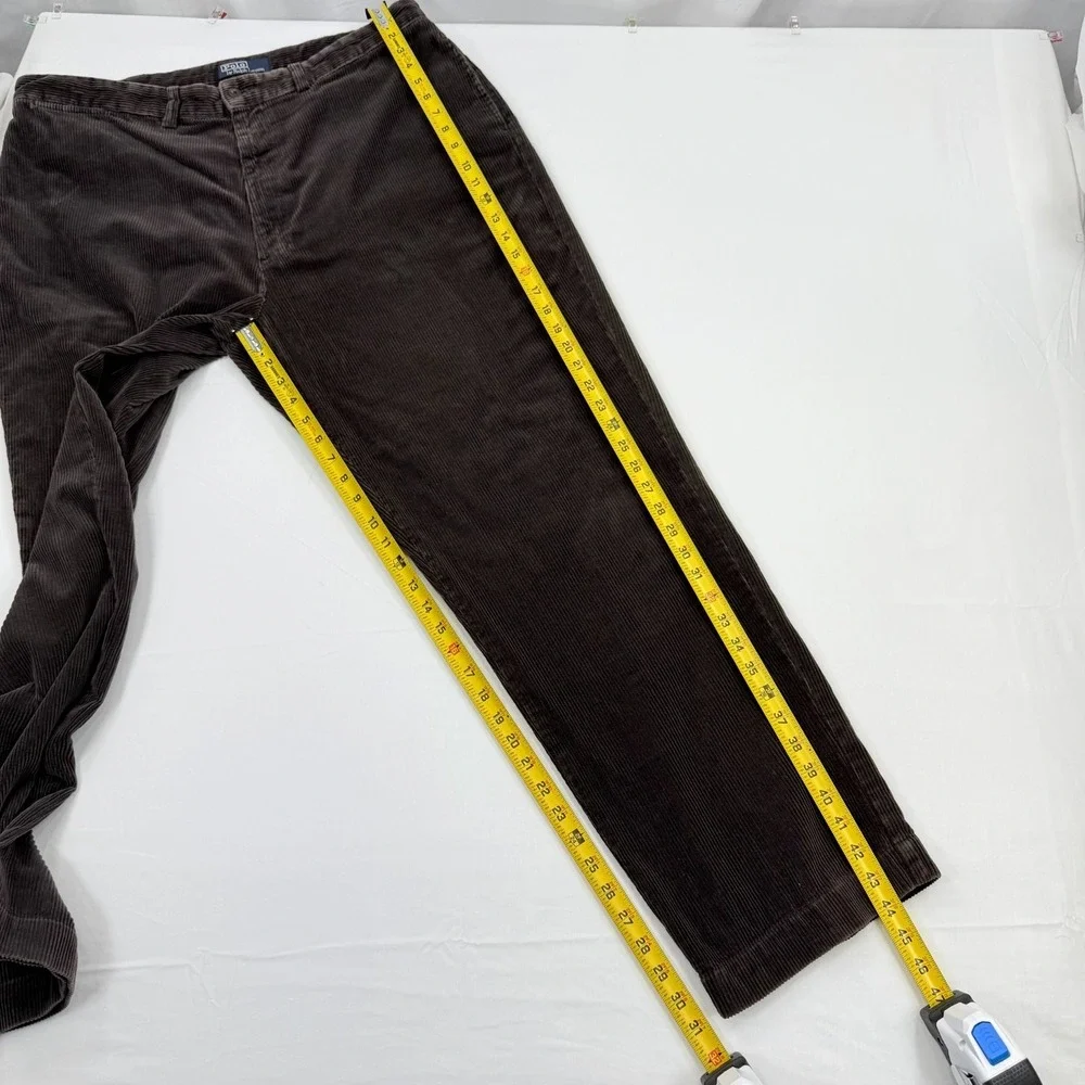 Vintage Polo Ralph Lauren Corduroy Pants 38x31 Wide Wale Cords Cotton Trousers